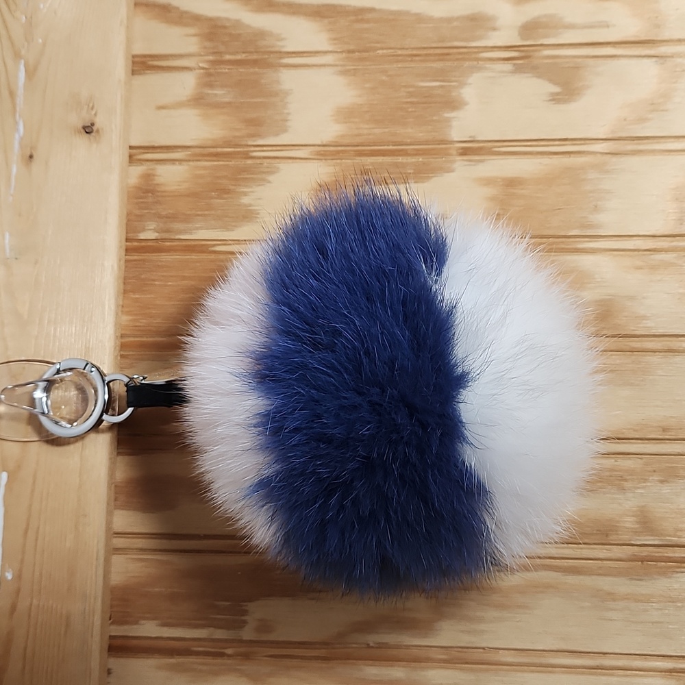 Intuition Paris Real Fox Fur PomPom Bag Charm